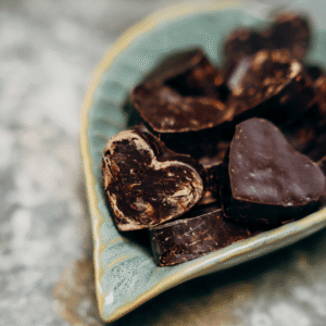 Choco Bliss chocolade hartjes voor een innerlijke reis en bewust genieten