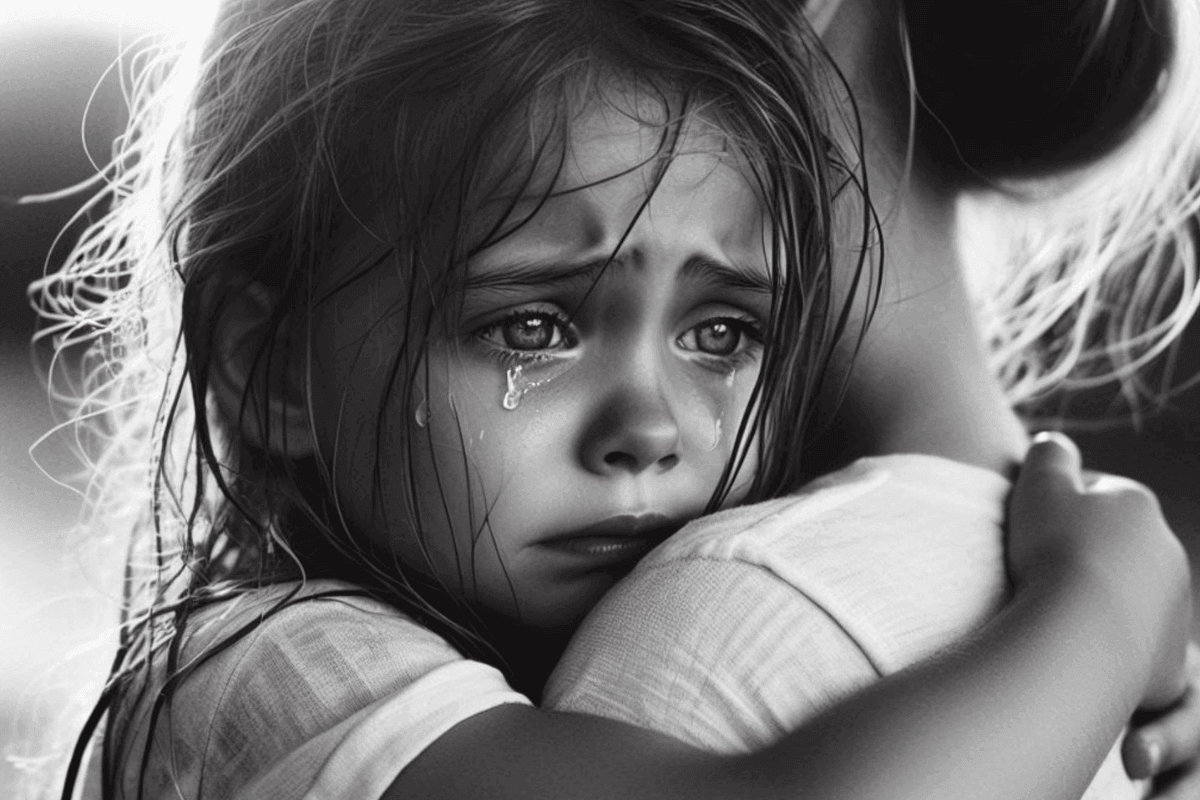 kind dat huilt door emotioneel afwezige ouders