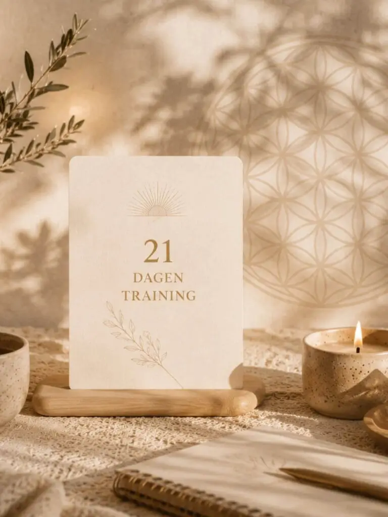 Productkaart van de 21-daagse online manifestatie training Het Regent Wonderen van Helen Adriana
