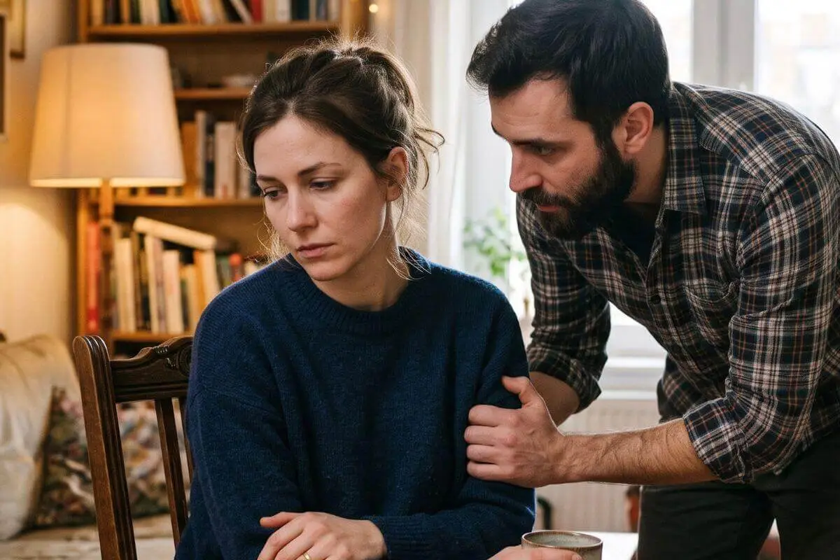 Man en vrouw in gespannen situatie als beeld voor codependentie en relatieverslaving in een relatie