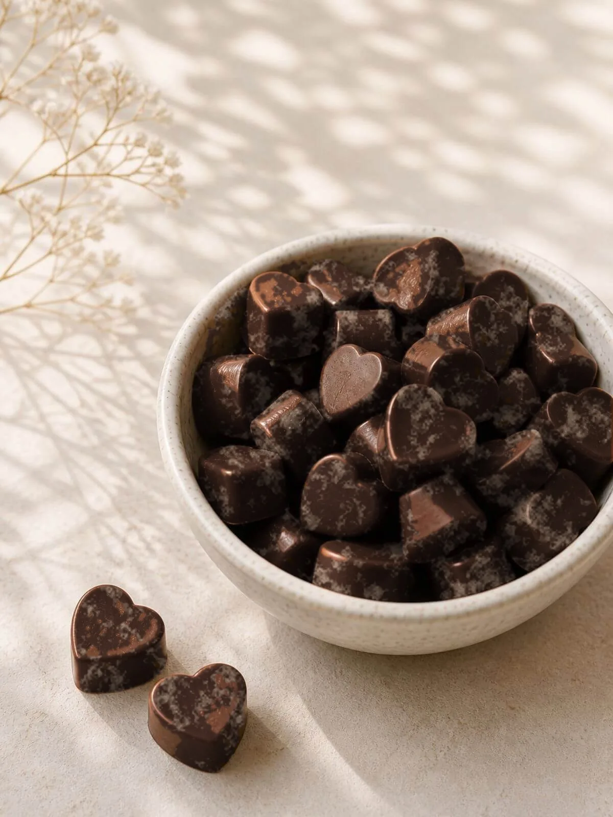 Mini Choco Bliss cacao hartjes voor microdoseren